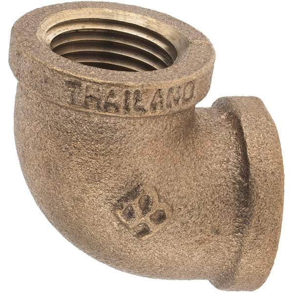 Merit Brass - Class 125, 1/2" Internal Pipe, Brass 90° Street Elbow - FNPT x FNPT - Eagle Tool & Supply