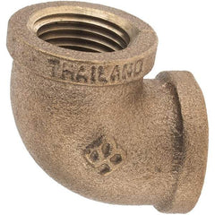 Merit Brass - Class 125, 1/2" Internal Pipe, Brass 90° Street Elbow - FNPT x FNPT - Eagle Tool & Supply