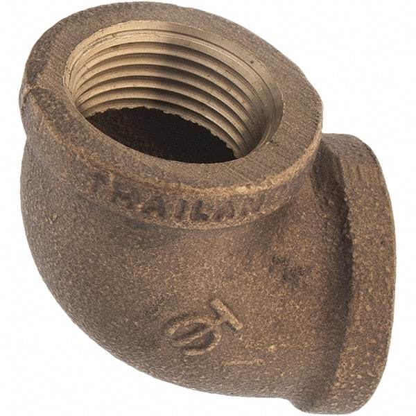 Merit Brass - Class 125, 3/4" Internal Pipe, Brass 90° Street Elbow - FNPT x FNPT - Eagle Tool & Supply