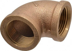 Merit Brass - Class 125, 1" Internal Pipe, Brass 90° Elbow - FNPT x FNPT - Eagle Tool & Supply