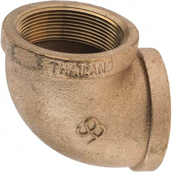 Merit Brass - Class 125, 2" Internal Pipe, Brass 90° Street Elbow - FNPT x FNPT - Eagle Tool & Supply