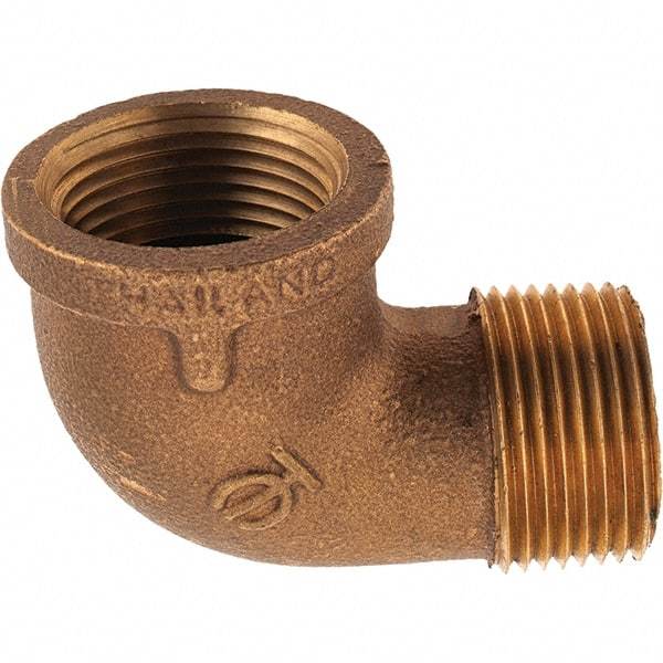 Merit Brass - Class 125, 1" Internal Pipe, Brass 90° Street Elbow - FNPT x MNPT - Eagle Tool & Supply