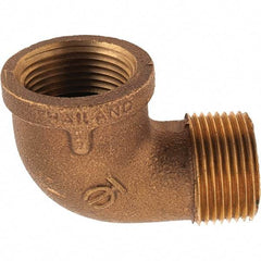 Merit Brass - Class 125, 1" Internal Pipe, Brass 90° Street Elbow - FNPT x MNPT - Eagle Tool & Supply