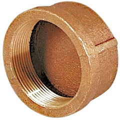 Merit Brass - Class 125, 2" Internal Pipe, Lead Free Brass End Cap - FNPT - Eagle Tool & Supply