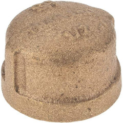 Merit Brass - Class 125, 1/2" Internal Pipe, Brass End Cap - FNPT - Eagle Tool & Supply