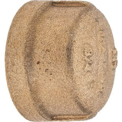 Merit Brass - Class 125, 3/4" Internal Pipe, Brass End Cap - FNPT - Eagle Tool & Supply