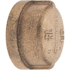 Merit Brass - Class 125, 1-1/4" Internal Pipe, Brass End Cap - FNPT - Eagle Tool & Supply