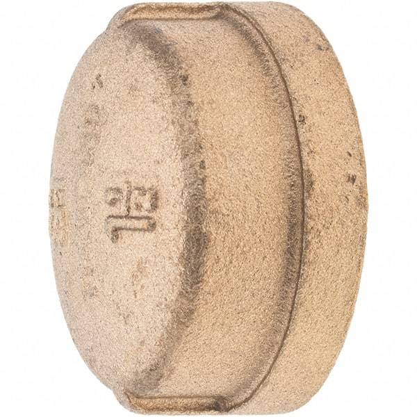 Merit Brass - Class 125, 1-1/2" Internal Pipe, Brass End Cap - FNPT - Eagle Tool & Supply
