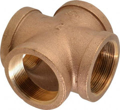 Merit Brass - Class 125, 2" Internal Pipe, Brass Cross - All FNPT - Eagle Tool & Supply