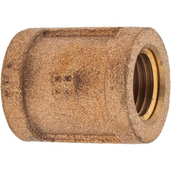 Merit Brass - Class 125, 1/4" Internal Pipe, Brass Coupling - FNPT x FNPT - Eagle Tool & Supply