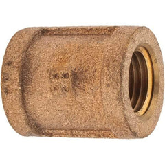 Merit Brass - Class 125, 1/4" Internal Pipe, Brass Coupling - FNPT x FNPT - Eagle Tool & Supply