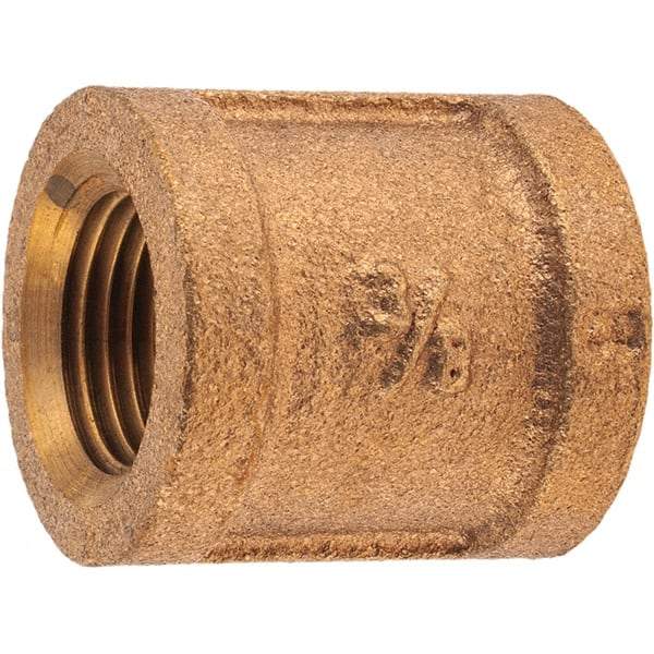 Merit Brass - Class 125, 3/8" Internal Pipe, Brass Coupling - FNPT x FNPT - Eagle Tool & Supply