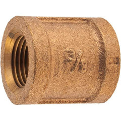 Merit Brass - Class 125, 3/8" Internal Pipe, Brass Coupling - FNPT x FNPT - Eagle Tool & Supply