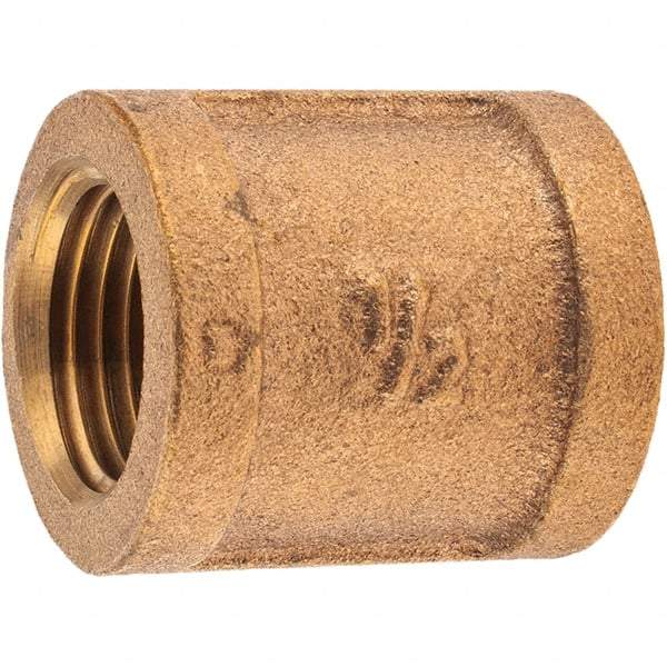 Merit Brass - Class 125, 1/2" Internal Pipe, Brass Coupling - FNPT x FNPT - Eagle Tool & Supply