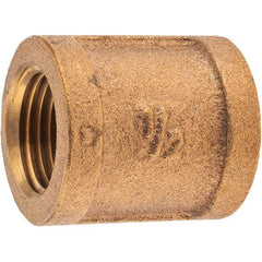 Merit Brass - Class 125, 1/2" Internal Pipe, Brass Coupling - FNPT x FNPT - Eagle Tool & Supply