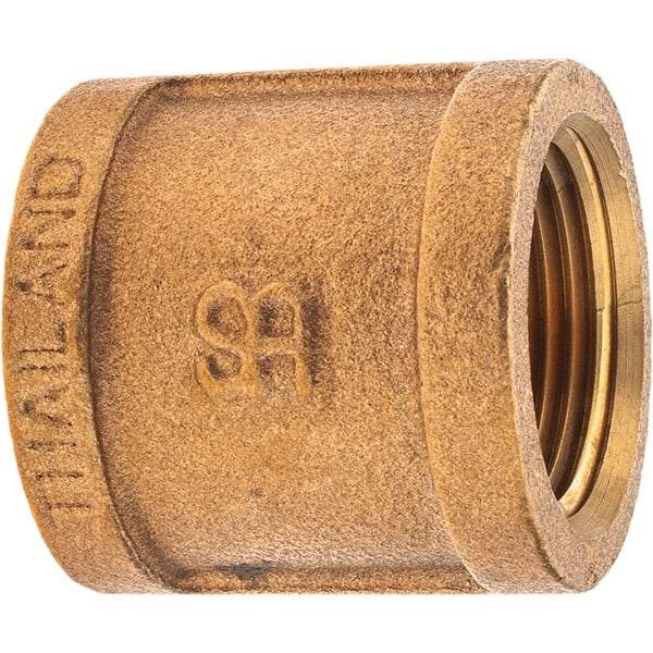 Merit Brass - Class 125, 1" Internal Pipe, Brass Coupling - FNPT x FNPT - Eagle Tool & Supply