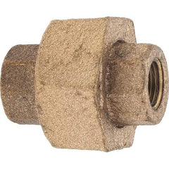 Merit Brass - Class 125, 1/8" Internal Pipe, Brass Union - FNPT x FNPT - Eagle Tool & Supply