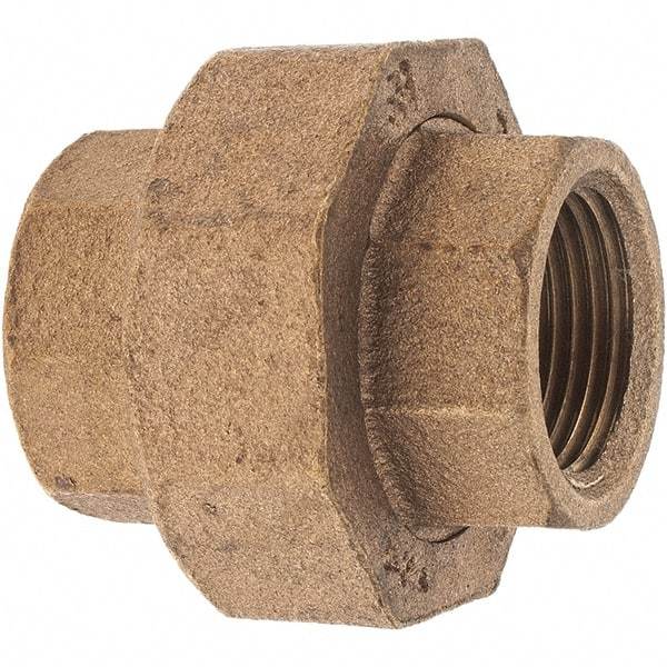 Merit Brass - Class 125, 3/4" Internal Pipe, Brass Union - FNPT x FNPT - Eagle Tool & Supply