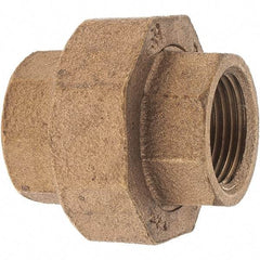 Merit Brass - Class 125, 3/4" Internal Pipe, Brass Union - FNPT x FNPT - Eagle Tool & Supply