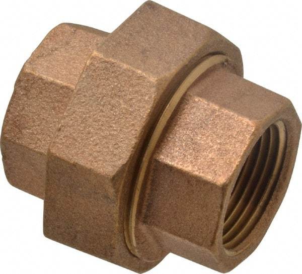 Merit Brass - Class 125, 1" Internal Pipe, Brass Union - FNPT x FNPT - Eagle Tool & Supply