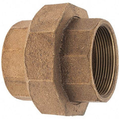 Merit Brass - Class 125, 2" Internal Pipe, Brass Union - FNPT x FNPT - Eagle Tool & Supply