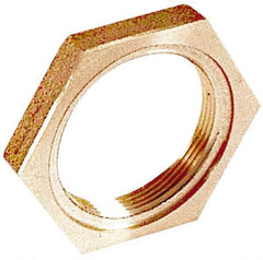 Merit Brass - Class 125, 2" Internal Pipe, Brass Locknut - FNPT - Eagle Tool & Supply