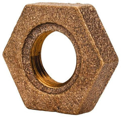 Merit Brass - Class 125, 1/8" Internal Pipe, Brass Locknut - FNPT - Eagle Tool & Supply