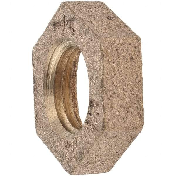 Merit Brass - Class 125, 1/4" Internal Pipe, Brass Locknut - FNPT - Eagle Tool & Supply