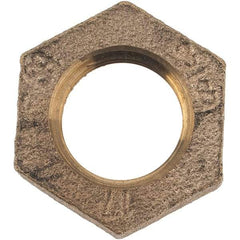 Merit Brass - Class 125, 3/8" Internal Pipe, Brass Locknut - FNPT - Eagle Tool & Supply