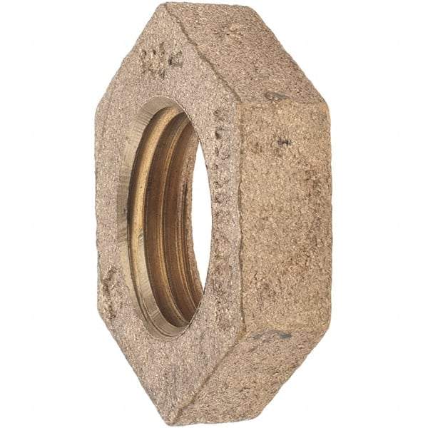 Merit Brass - Class 125, 1/2" Internal Pipe, Brass Locknut - FNPT - Eagle Tool & Supply