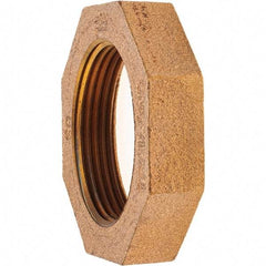 Merit Brass - Class 125, 1-1/2" Internal Pipe, Brass Locknut - FNPT - Eagle Tool & Supply