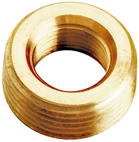 Merit Brass - Class 125, 3/8 x 1/4" Internal Pipe, Lead Free Brass Face Bushing - MNPT x FNPT - Eagle Tool & Supply