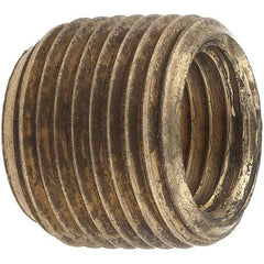 Merit Brass - Class 125, 3/8 x 1/4" Internal Pipe, Brass Face Bushing - MNPT x FNPT - Eagle Tool & Supply