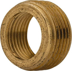 Merit Brass - Class 125, 3/4 x 1/2" Internal Pipe, Brass Face Bushing - MNPT x FNPT - Eagle Tool & Supply