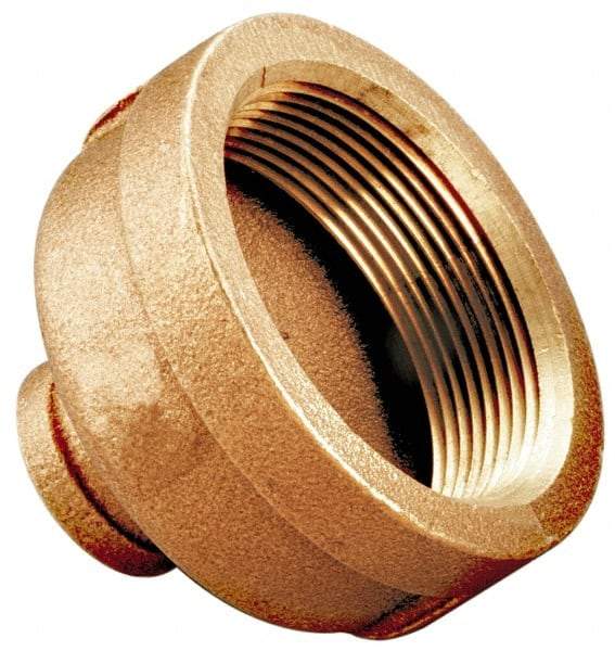 Merit Brass - Class 125, 1-1/4 x 3/4" Internal Pipe, Brass Reducing Coupling - FBSPT x FBSPT - Eagle Tool & Supply