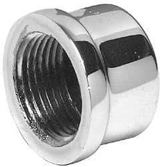 Merit Brass - Class 125, 3/4" Internal Pipe, Red Brass & Chrome End Cap - FNPT - Eagle Tool & Supply
