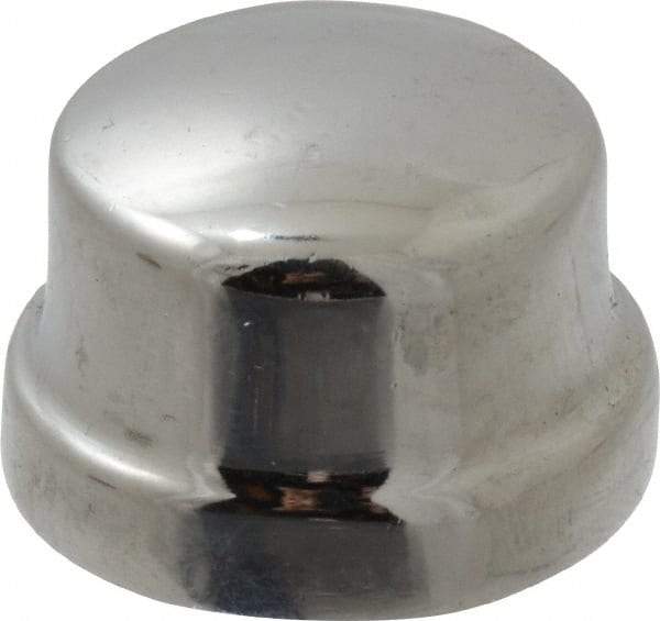 Merit Brass - Class 125, 3/8" Internal Pipe, Red Brass & Chrome End Cap - FNPT - Eagle Tool & Supply