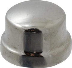 Merit Brass - Class 125, 3/8" Internal Pipe, Red Brass & Chrome End Cap - FNPT - Eagle Tool & Supply