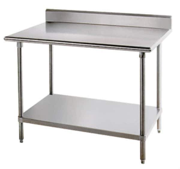 Eagle MHC - 72" Wide x 30" Deep x 35-1/2" High, Stainless Steel Work Table - Rolled Edge, Fixed Legs - Eagle Tool & Supply