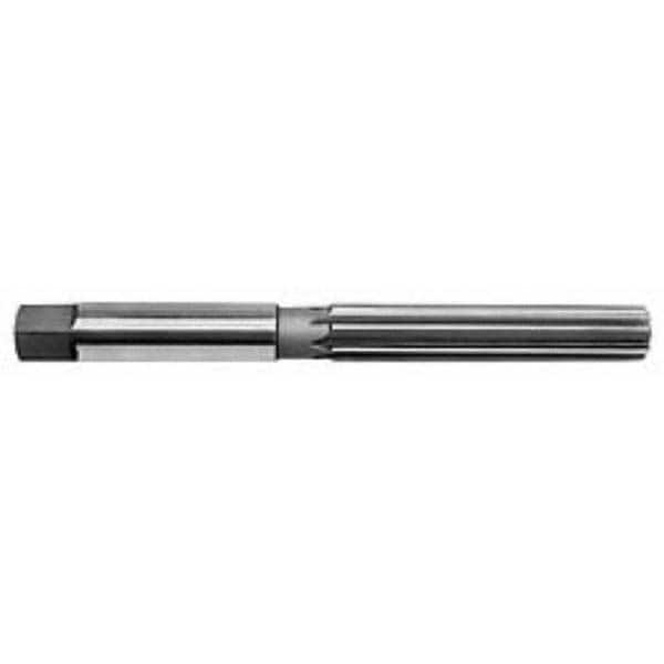 Made in USA - 25/32" Diam, Straight Shank, 4-3/8" Flute, Hand Reamer - Eagle Tool & Supply
