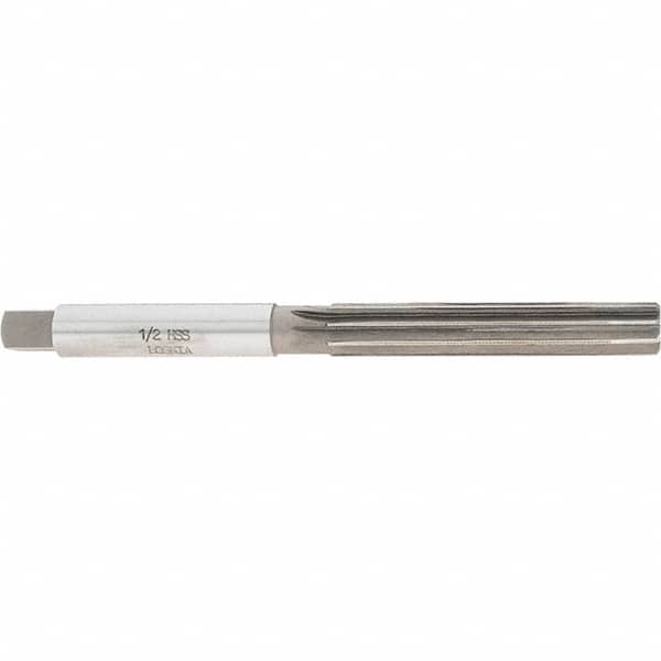 Interstate - 1/2" Diam, Straight Shank, 3" Flute, Hand Reamer - Eagle Tool & Supply