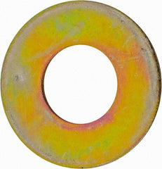 Value Collection - 1-3/8" Screw, Grade 8 Alloy Steel USS Flat Washer - 1.493" ID x 2.78" OD, 0.213" Thick, Zinc Yellow Dichromate Finish - Eagle Tool & Supply