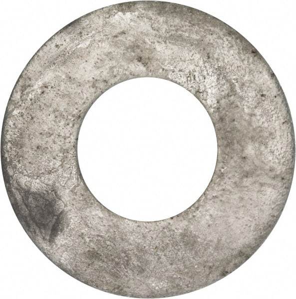 Value Collection - 1-1/2" Screw, Grade 2 Steel USS Flat Washer - 1.615" ID x 3.545" OD, 0.213" Thick, Galvanized Finish - Eagle Tool & Supply