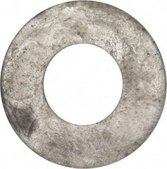 Value Collection - 1-1/2" Screw, Grade 2 Steel USS Flat Washer - 1.615" ID x 3.545" OD, 0.213" Thick, Galvanized Finish - Eagle Tool & Supply