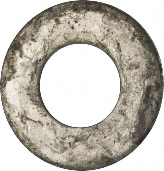 Value Collection - 2" Screw, Grade 2 Steel USS Flat Washer - 2.115" ID x 4.545" OD, 0.213" Thick, Galvanized Finish - Eagle Tool & Supply