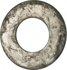 Value Collection - 2" Screw, Grade 2 Steel USS Flat Washer - 2.115" ID x 4.545" OD, 0.213" Thick, Galvanized Finish - Eagle Tool & Supply