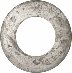 Value Collection - 2-1/2" Screw, Grade 2 Steel USS Flat Washer - 2.615" ID x 5.045" OD, 0.28" Thick, Galvanized Finish - Eagle Tool & Supply