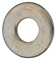 Value Collection - #2 Screw, Grade 2 Steel SAE Flat Washer - 3/32" ID x 7/32" OD, 0.021" Thick, Zinc-Plated Finish - Eagle Tool & Supply