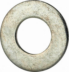 Value Collection - 5/8" Screw, Grade 2 Steel SAE Flat Washer - 21/32" ID x 1-5/16" OD, 0.121" Thick, Zinc-Plated Finish - Eagle Tool & Supply