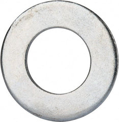 Value Collection - 1-1/2" Screw, Grade 2 Steel SAE Flat Washer - 1-9/16" ID x 3" OD, 0.16" Thick, Zinc-Plated Finish - Eagle Tool & Supply